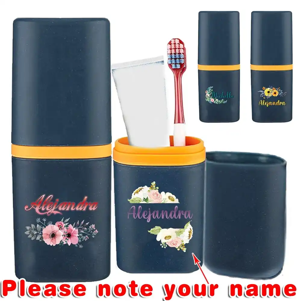 Customized Name Portable Toothbrush Case Detachable Mouthwash Cup Large Capacity Toothpaste Organizer for Comb Shaver Travel Use
Customized Name Portable Toothbrush Case Detachable Mouthwash Cup Large Capacity Toothpaste Organizer for Comb Shaver Travel Use