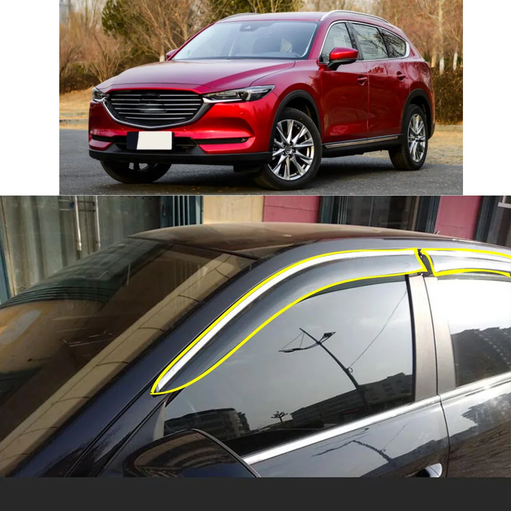 Car Body Styling Sticker Plastic Window Glass Wind Visor Rain/Sun Guard Vent Parts For MAZDA CX-8 CX8 2018 2019 2020 2021 2022
Car Body Styling Sticker Plastic Window Glass Wind Visor Rain/Sun Guard Vent Parts For MAZDA CX-8 CX8 2018 2019 2020 2021 2022