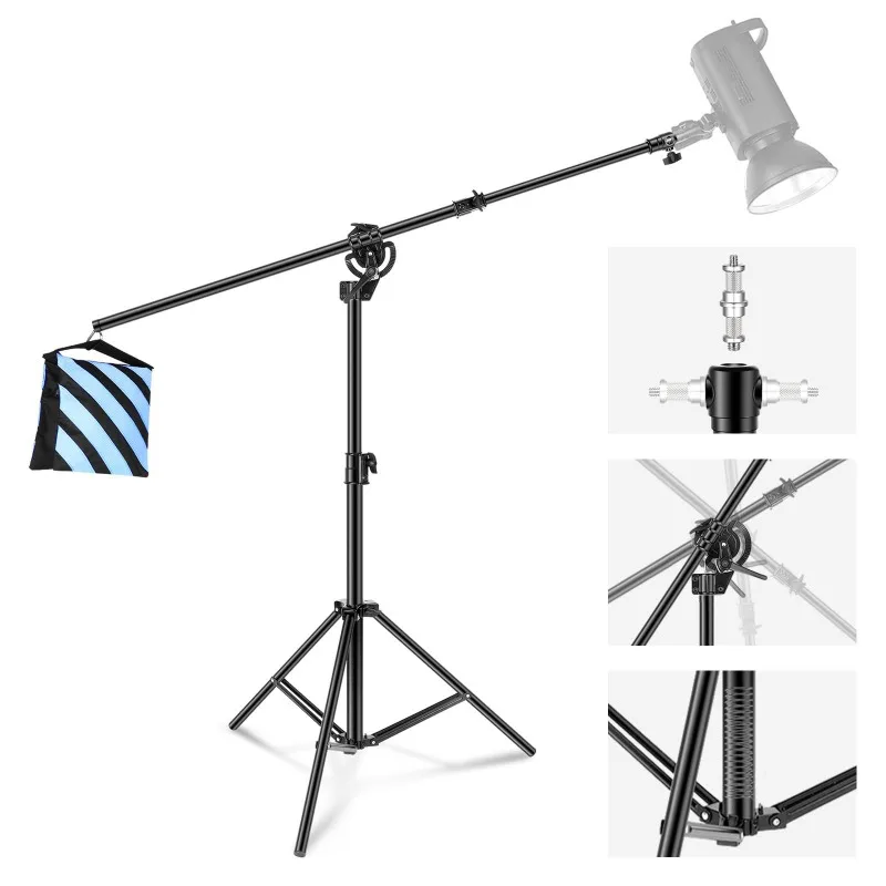 4M photography bracket telescopic cross boom multi-functional integrated bracket floor tripod
4M photography bracket telescopic cross boom multi-functional integrated bracket floor tripod