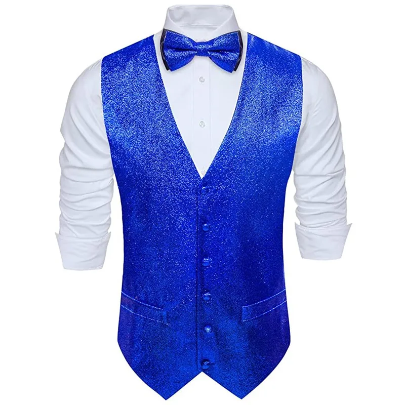 V-neck Mens Vest Shiny Silm Fit Suit Waistcoat Bowtie Set Party Prom Tuxedo For Wedding
V-neck Mens Vest Shiny Silm Fit Suit Waistcoat Bowtie Set Party Prom Tuxedo For Wedding