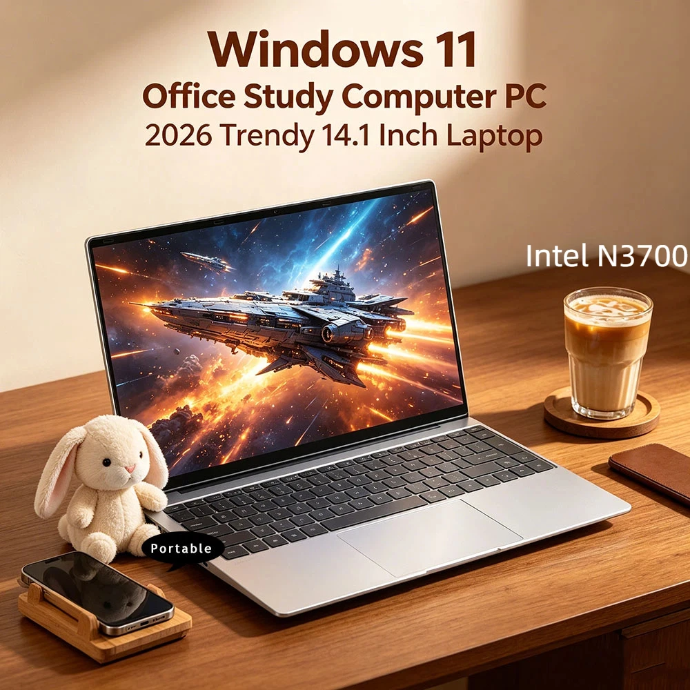 Ultra Slim Laptop 14.1" 16GB RAM 2TB SSD Notebook Windows 11 Pro 1920*1080 Display Office Study Computer PC Intel N3700
Ultra Slim Laptop 14.1" 16GB RAM 2TB SSD Notebook Windows 11 Pro 1920*1080 Display Office Study Computer PC Intel N3700