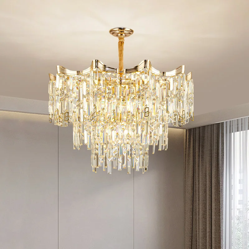 Light luxury crystal chandelier, French villa, living room, dining room, crystal lamp, LED chandelier
Light luxury crystal chandelier, French villa, living room, dining room, crystal lamp, LED chandelier