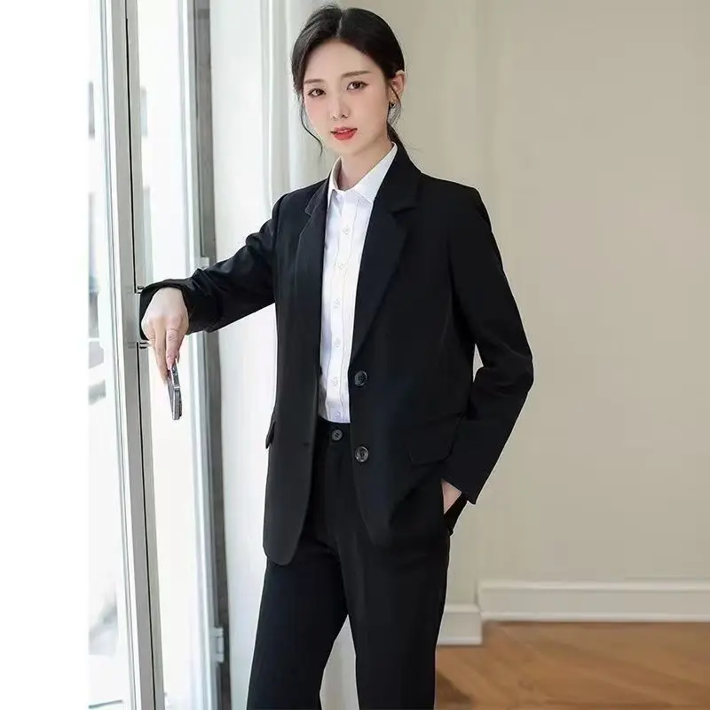 Autumn Women'S Clothing High Quality Woman'S Blazer O Neck Color-Blocked Cuffs Holiday Solidcolor Sleevebuttons Evening Beauty
Autumn Women'S Clothing High Quality Woman'S Blazer O Neck Color-Blocked Cuffs Holiday Solidcolor Sleevebuttons Evening Beauty