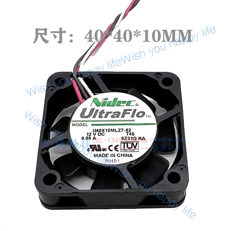 L... for NIDEC U40X12MLZ7-52 4010 DC12V 0.05A 4CM 3-Wire Silent Cooling Fan
L... for NIDEC U40X12MLZ7-52 4010 DC12V 0.05A 4CM 3-Wire Silent Cooling Fan