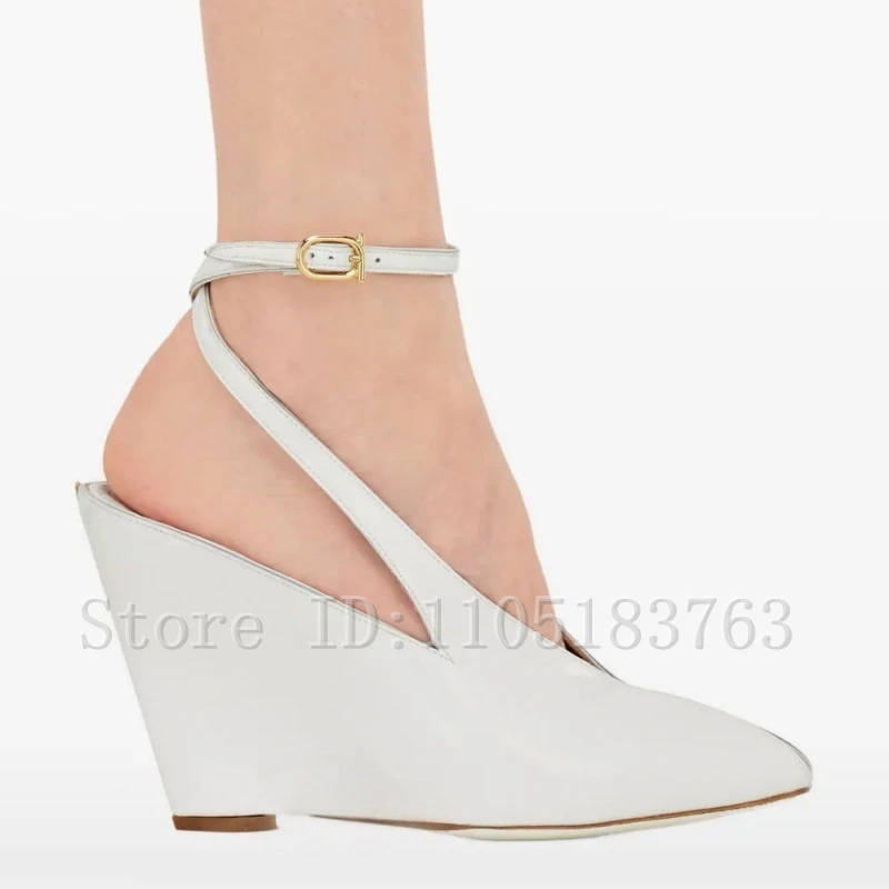 Women New Peep Toe Wedges Heels Sandals Brand Design Shallow Mouth Ankle Buckle Strap High Heels Shoes
Women New Peep Toe Wedges Heels Sandals Brand Design Shallow Mouth Ankle Buckle Strap High Heels Shoes