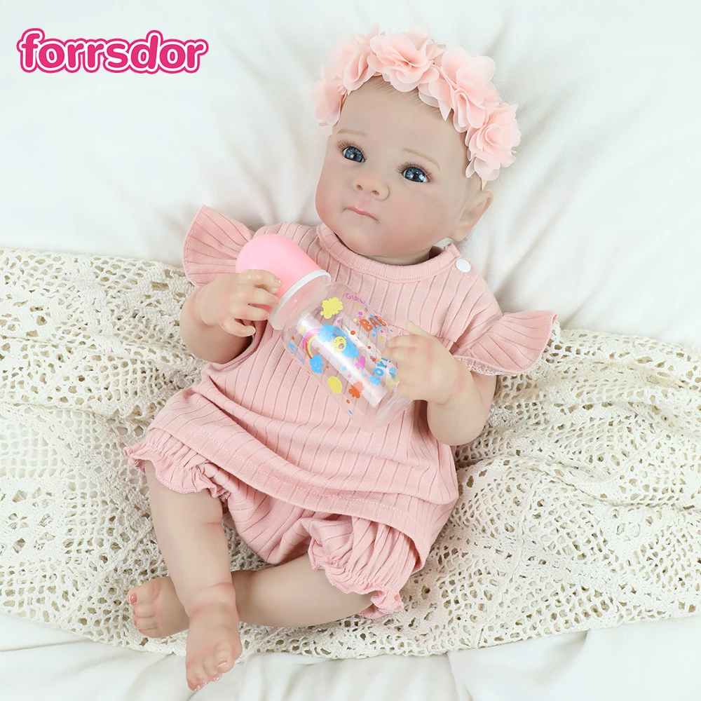 18Inch Realistic Reborn Baby Dolls Bettie Girl Vinyl Fabric Body Lifelike Hand Detailed Paint Hair Art Collectible Doll Gifts
18Inch Realistic Reborn Baby Dolls Bettie Girl Vinyl Fabric Body Lifelike Hand Detailed Paint Hair Art Collectible Doll Gifts