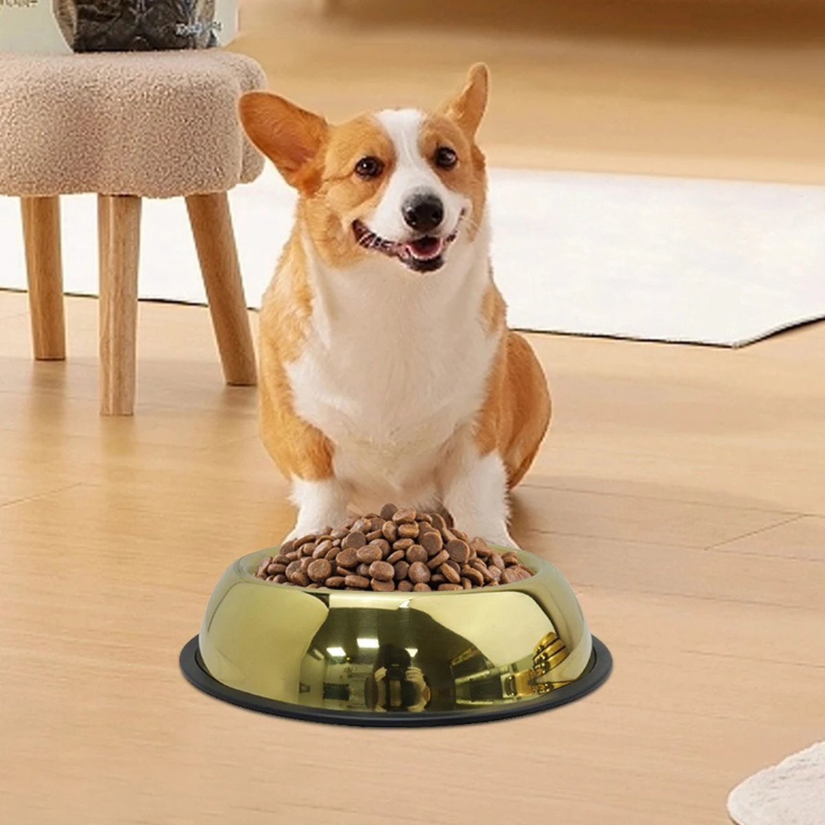 Golden Stainless Steel Pet Bowl - Anti-Slip Detachable Rubber Base, Durable Cat/Dog Feeder Dish (Easy Clean & Corrosion-Proof)
Golden Stainless Steel Pet Bowl - Anti-Slip Detachable Rubber Base, Durable Cat/Dog Feeder Dish (Easy Clean & Corrosion-Proof)