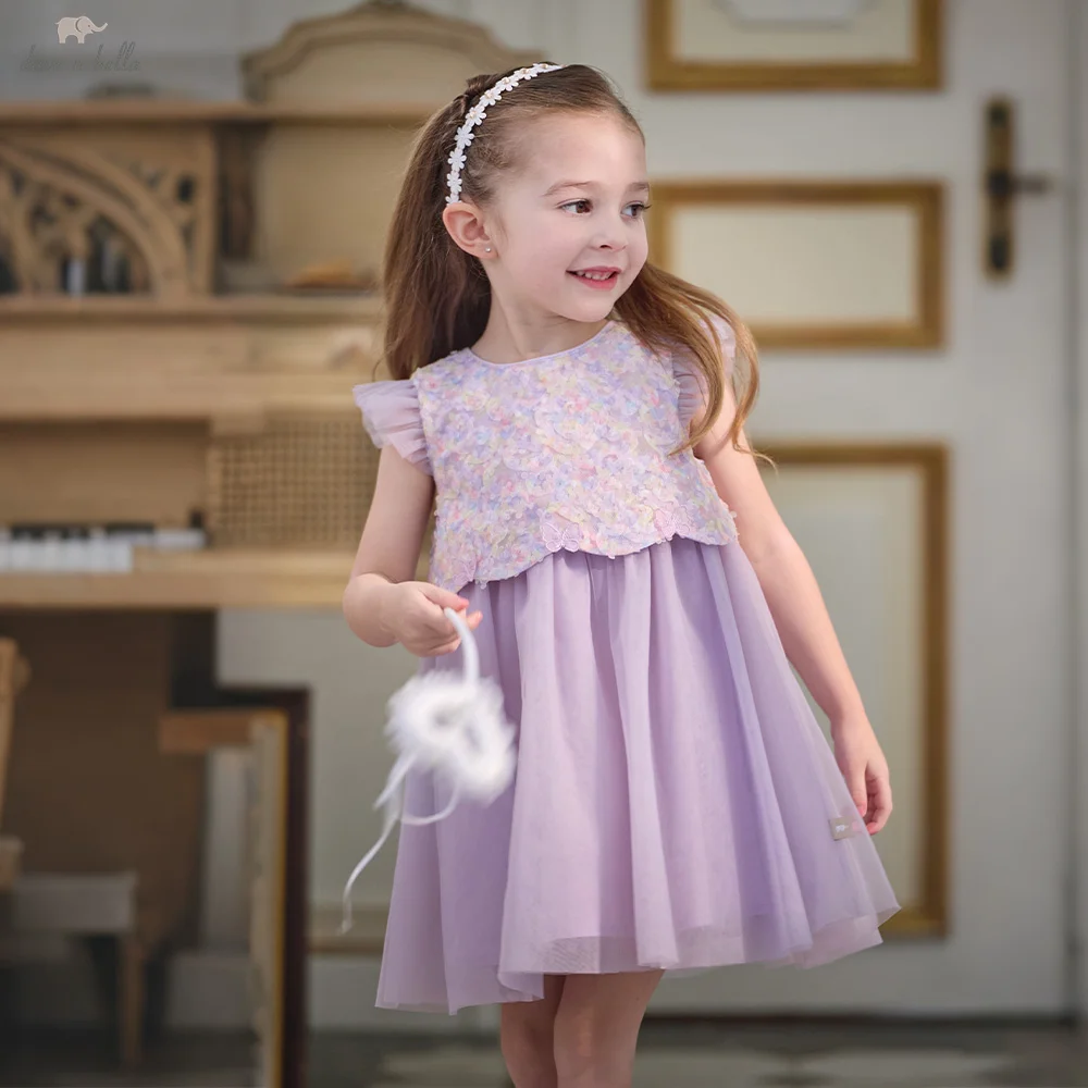 Dave Bella Girl Mesh Dresses Children Princess Dress Summer Kids Clothing Purple Elegant Cool Sleeveless Charm Party DB2262272
Dave Bella Girl Mesh Dresses Children Princess Dress Summer Kids Clothing Purple Elegant Cool Sleeveless Charm Party DB2262272
