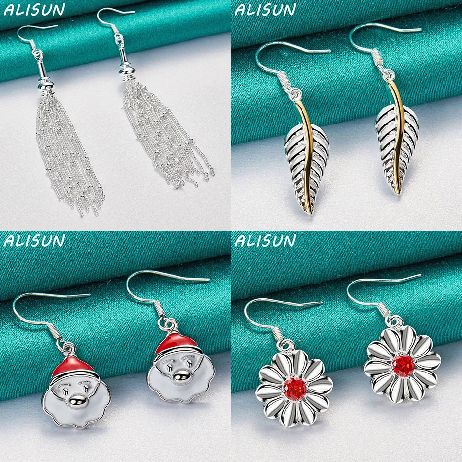 ALISUN 925 Sterling Silver Geometric Drop Earrings For Women Charm Trend Birthday Gifts Fashion Party Fine Jewelry
ALISUN 925 Sterling Silver Geometric Drop Earrings For Women Charm Trend Birthday Gifts Fashion Party Fine Jewelry