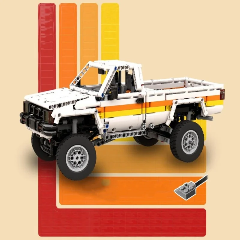 MOC Technology Building Blocks 4WD Single cab Truck RC DIY Assembly Toy Off road Vehicle Model Children's Education Gift
MOC Technology Building Blocks 4WD Single cab Truck RC DIY Assembly Toy Off road Vehicle Model Children's Education Gift