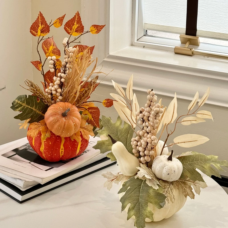 Halloween Table Decoration Simulation Pumpkin Maple Leaf Table Thanksgiving Decor Autumn Harvest Pumpkin Pot Decoration Props
Halloween Table Decoration Simulation Pumpkin Maple Leaf Table Thanksgiving Decor Autumn Harvest Pumpkin Pot Decoration Props