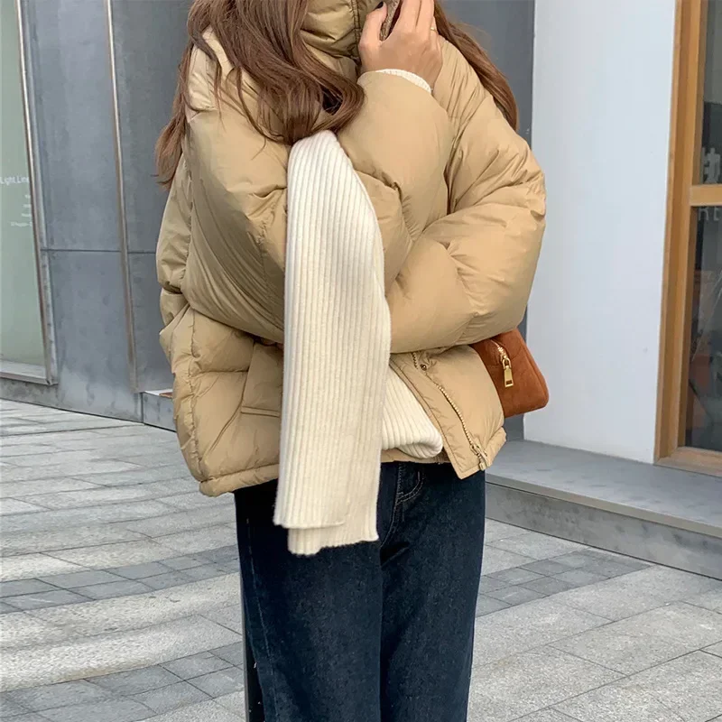 Thinken Parka Coat Women Street Long Sleeve Turtleneck Warm Femlae Cotton-padded Jacket 2025 Winter Fashion PU Lady Outcoat
Thinken Parka Coat Women Street Long Sleeve Turtleneck Warm Femlae Cotton-padded Jacket 2025 Winter Fashion PU Lady Outcoat