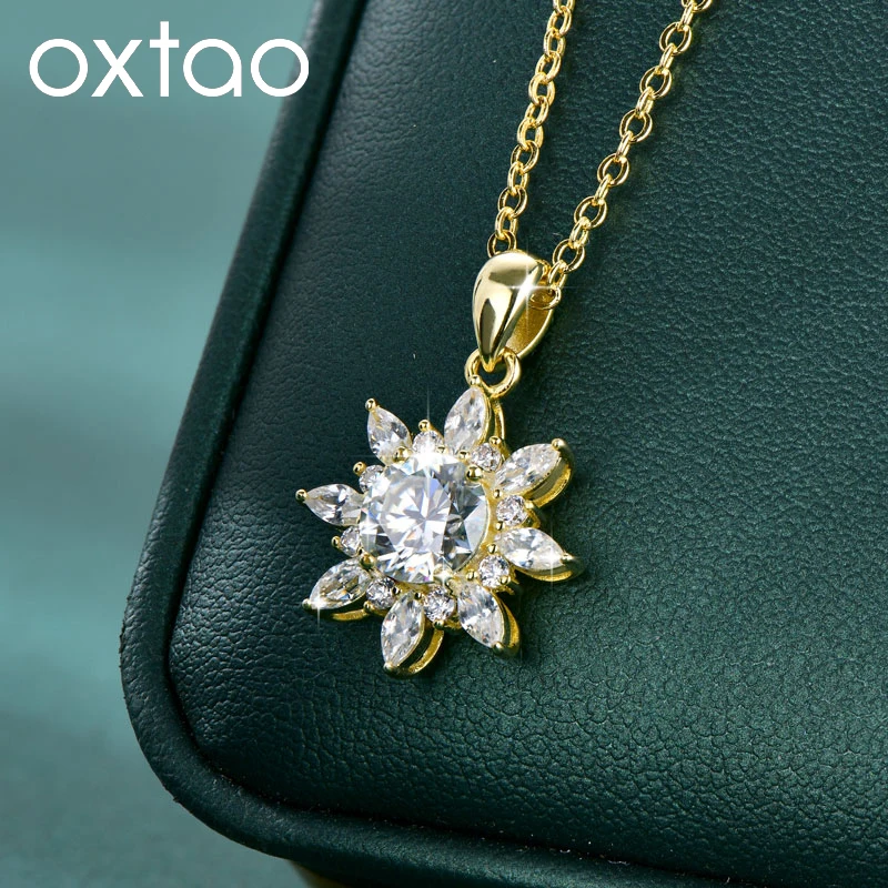 Оригинальное ожерелье OXTAO с подвеской в форме подсолнуха из муассанита, 6,5 мм, 1 карат, цвет D, для женщин, цепочка на ключицу, ювелирное изделие, покрытие из 14-каратного золота
Оригинальное ожерелье OXTAO с подвеской в форме подсолнуха из муассанита, 6,5 мм, 1 карат, цвет D, для женщин, цепочка на ключицу, ювелирное изделие, покрытие из 14-каратного золота