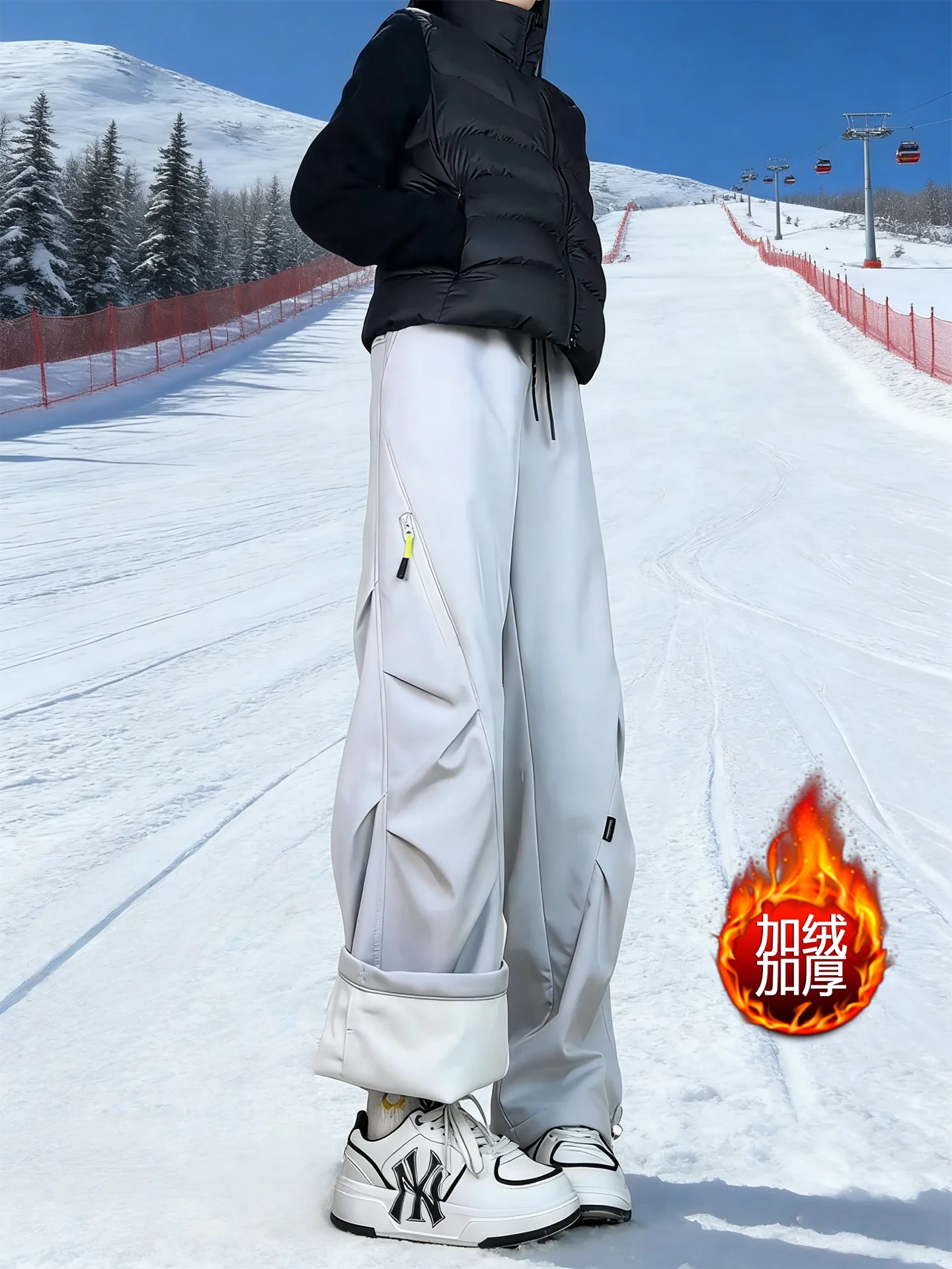 American Sle Winter Snow Ski Pants Men Women Outdoor Climbing Trousers Thiened Fce Narrow Version Slimming Pants
American Sle Winter Snow Ski Pants Men Women Outdoor Climbing Trousers Thiened Fce Narrow Version Slimming Pants