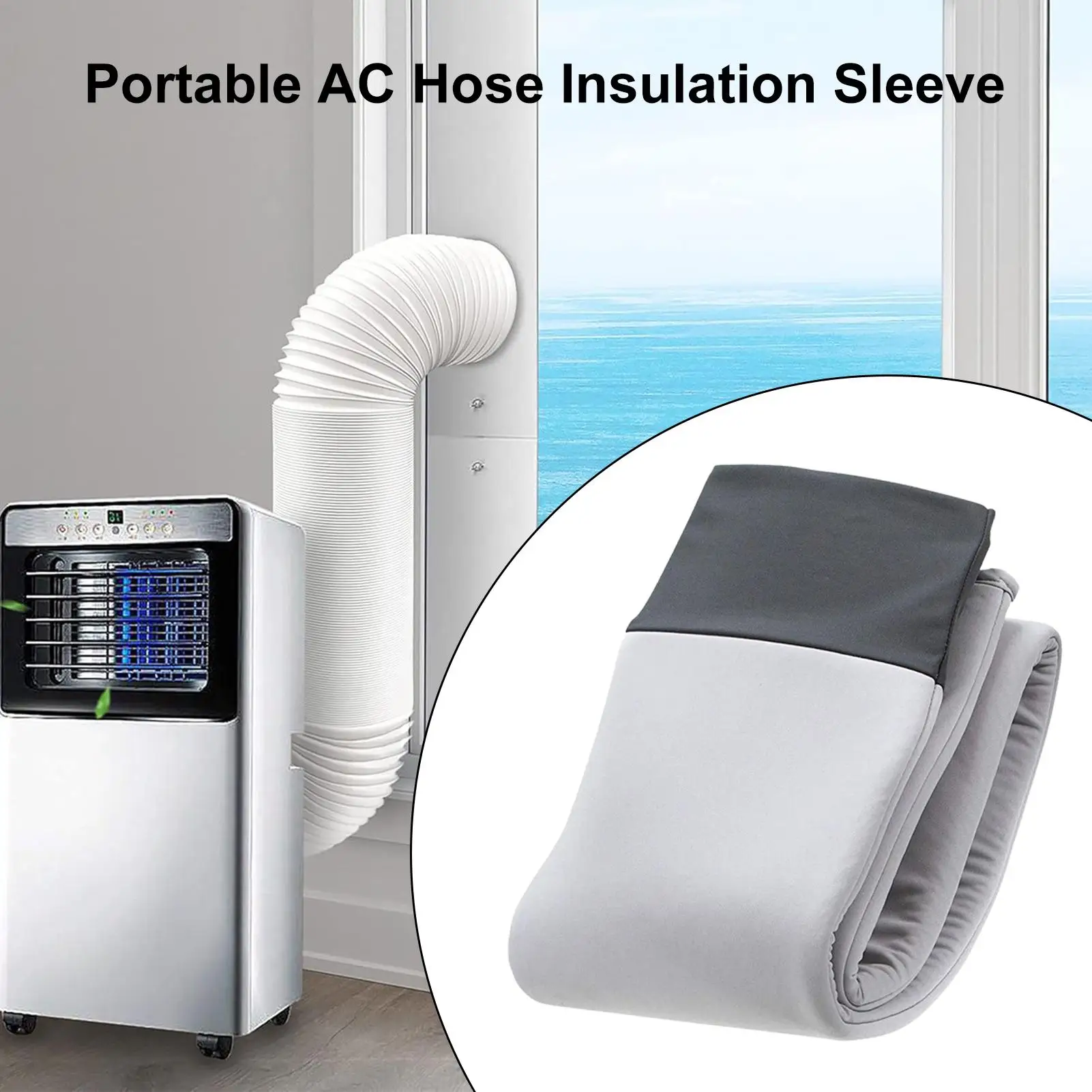 Portable AC Hose Insulation Sleeve Dustproof Adjustable Air Conditioner Hose Protective Cover Reusable Oxford Cloth AC Hose Wrap
Portable AC Hose Insulation Sleeve Dustproof Adjustable Air Conditioner Hose Protective Cover Reusable Oxford Cloth AC Hose Wrap