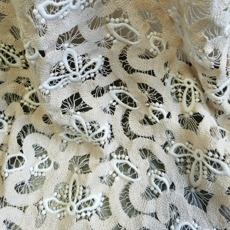 Новейшая кружевная ткань из молочного шелка с цветочным узором, водорастворимая вышивка, кружевная отделка, для рукоделия, свадебных платьев, домашнего декора
Новейшая кружевная ткань из молочного шелка с цветочным узором, водорастворимая вышивка, кружевная отделка, для рукоделия, свадебных платьев, домашнего декора