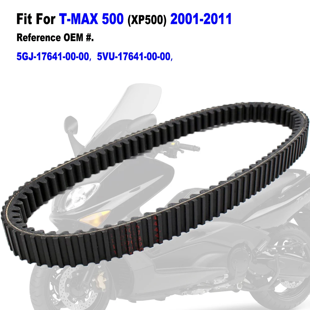 Drive Belt Clutch V-Belt For Yamaha T-Max 500 TMAX500 XP500 2001-2011 _Replaces OE. 5VU-17641-00-00
Drive Belt Clutch V-Belt For Yamaha T-Max 500 TMAX500 XP500 2001-2011 _Replaces OE. 5VU-17641-00-00