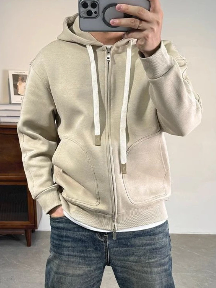 Men's Faionable Zipper Hooded Jaet Long Sve Loose Fit Casual Wear Spring Autumn Winter New Arrival Sli Sweatirt
Men's Faionable Zipper Hooded Jaet Long Sve Loose Fit Casual Wear Spring Autumn Winter New Arrival Sli Sweatirt