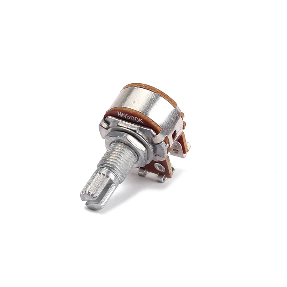 Dual Potentiometer 500K Audio Taper Electric Guitar Volume Control Replacement Sturdy Mini Push Pull Pot for Amp Effects Tone
Dual Potentiometer 500K Audio Taper Electric Guitar Volume Control Replacement Sturdy Mini Push Pull Pot for Amp Effects Tone