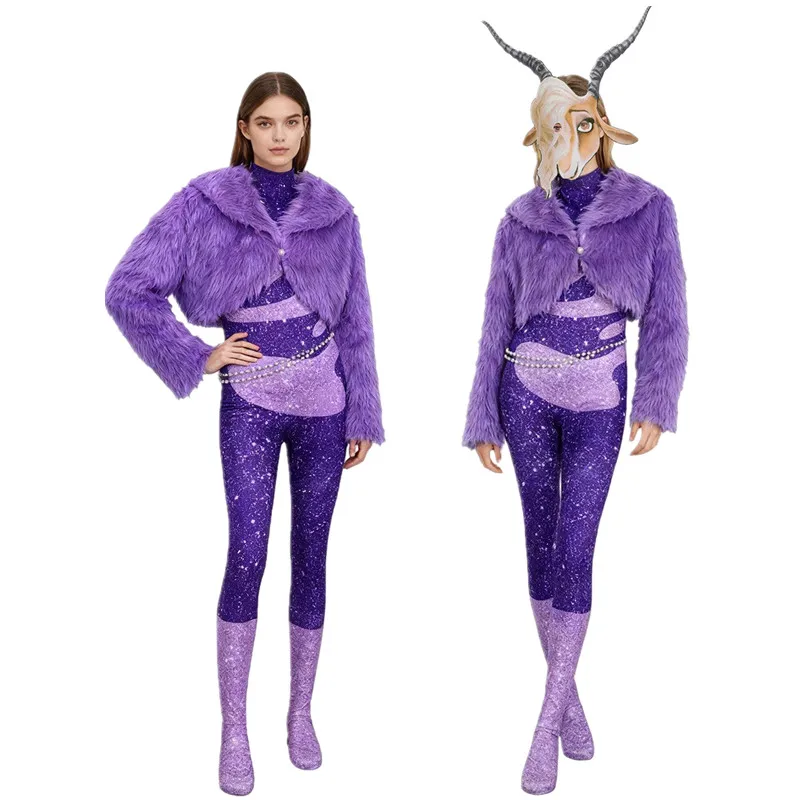 Zootopia Cosplay Costume Purple Faux Fur Onesie Stage Performance Halloween Outfit for Female Singers Young Adult Polyester F...
Zootopia Cosplay Costume Purple Faux Fur Onesie Stage Performance Halloween Outfit for Female Singers Young Adult Polyester F...