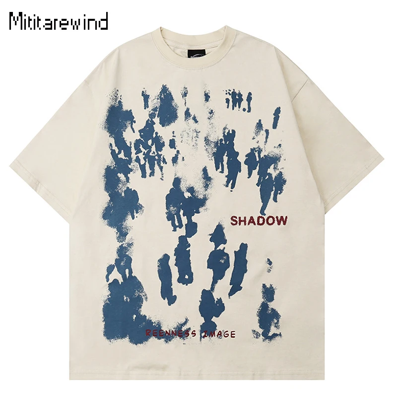 American High Street Short Sleeve Tees for Men and Women Cotton Abstract Silhouette Print Unisex Oversize T-shirt Youth INS Tops
American High Street Short Sleeve Tees for Men and Women Cotton Abstract Silhouette Print Unisex Oversize T-shirt Youth INS Tops