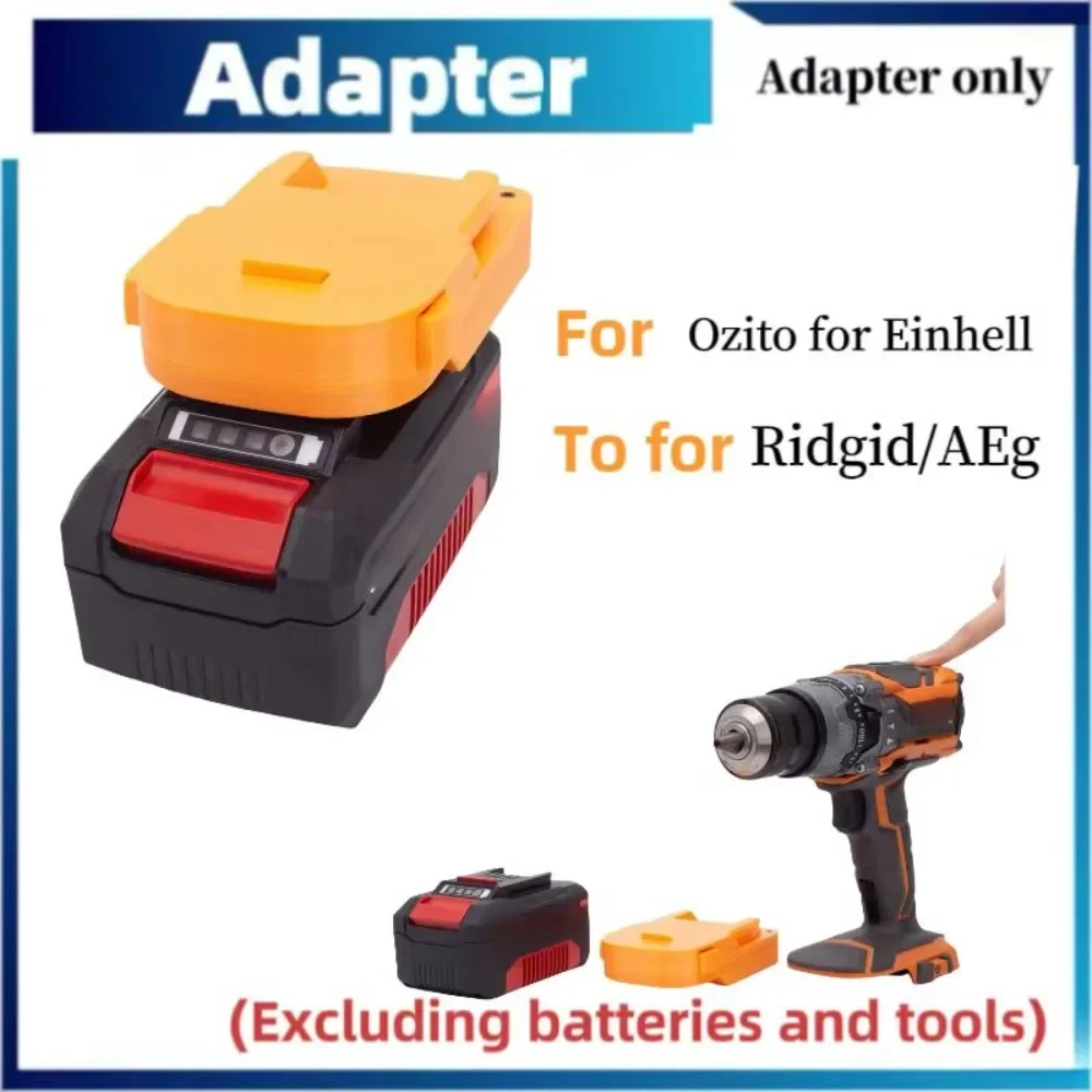 Battery Adapter Converter for Ozito Einhell 18V Li-ion Convert to Ridgid /AEG Power Tools Use(Not include tools and battery)
Battery Adapter Converter for Ozito Einhell 18V Li-ion Convert to Ridgid /AEG Power Tools Use(Not include tools and battery)