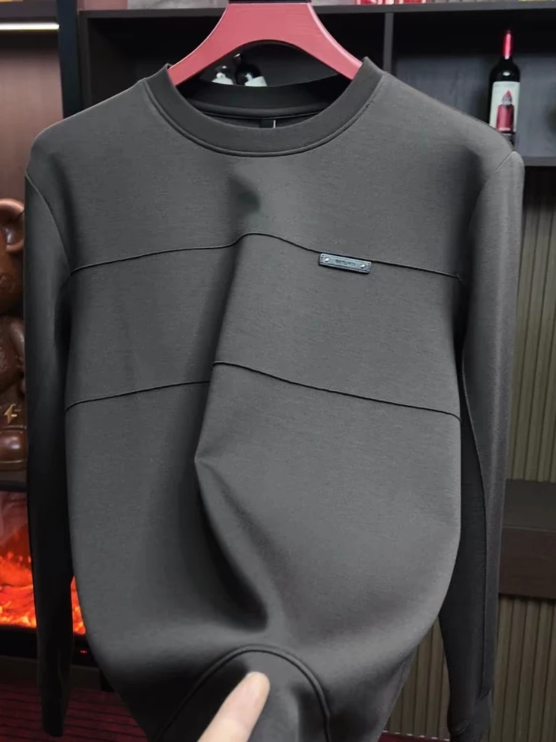 Новая мужская толстовка с круглым вырезом, модная, универсальная, класса люкс, приталенная, для весны и осени, с длинным рукавом
Новая мужская толстовка с круглым вырезом, модная, универсальная, класса люкс, приталенная, для весны и осени, с длинным рукавом