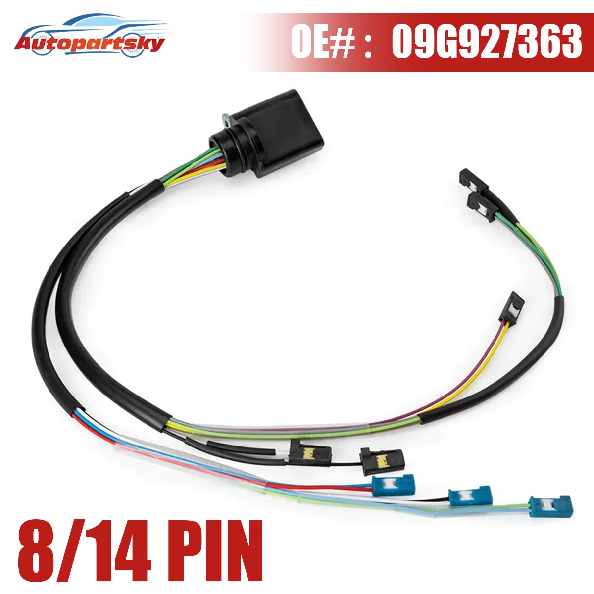 OEM # 09G927363 00002161 Internal Harness Wiring 09G 6SP For Audi TT A3 S3 For Seat Altea For Skoda Octavia For VW Golf Passat
OEM # 09G927363 00002161 Internal Harness Wiring 09G 6SP For Audi TT A3 S3 For Seat Altea For Skoda Octavia For VW Golf Passat