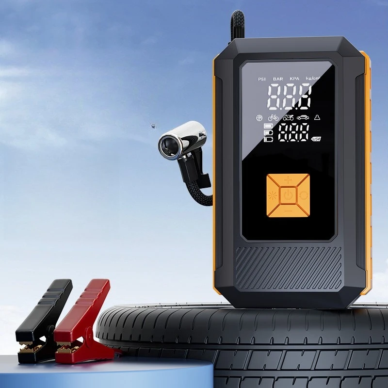 Car air pump Portable high-power digital display tire air pump Multifunctional emergency start all-in-one power supply
Car air pump Portable high-power digital display tire air pump Multifunctional emergency start all-in-one power supply