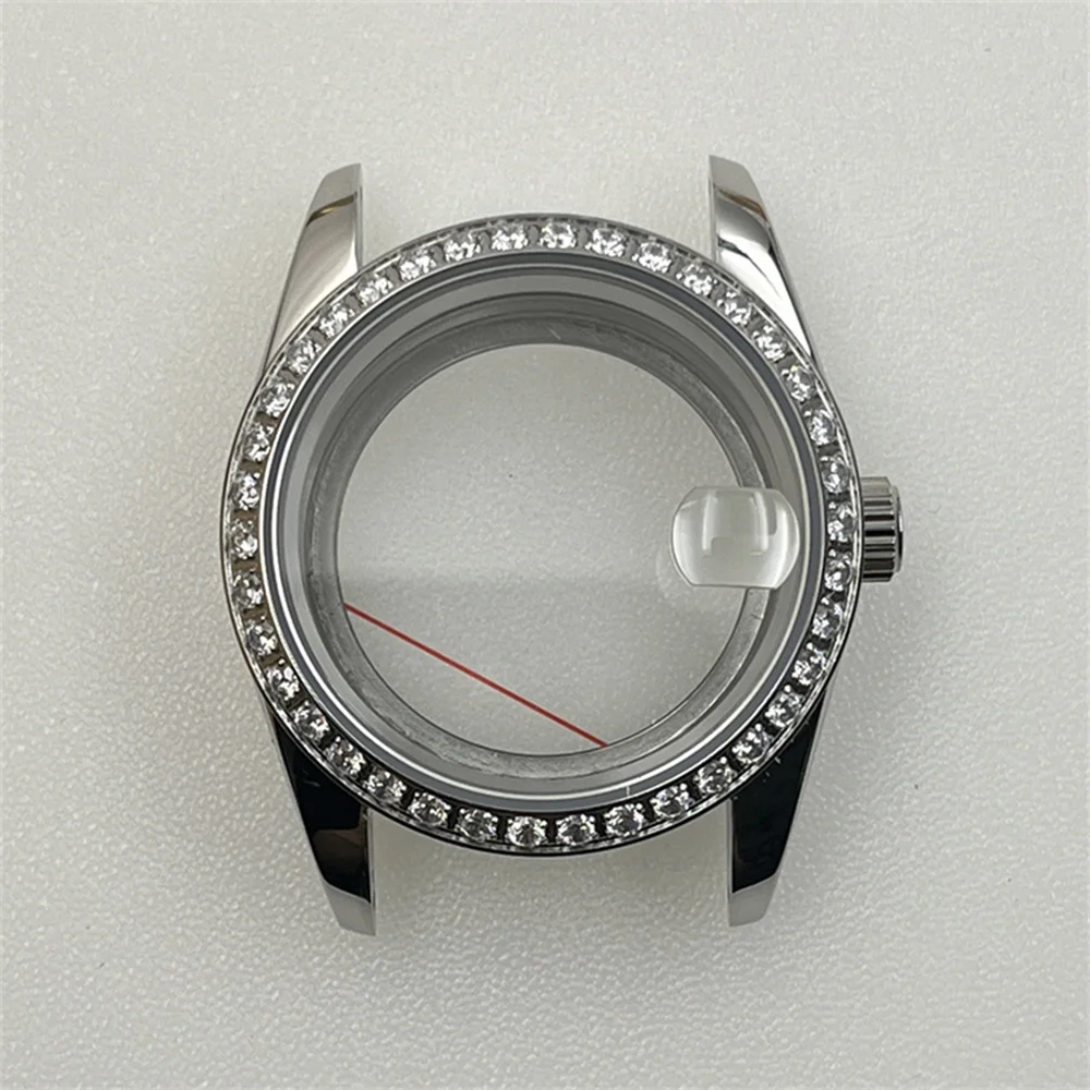 For NH36 NH35 Case 36mm Sapphire Glass Transparent Bottom Diamond Watch Case for 4R35A/4R36A Movement Women Watches Part
For NH36 NH35 Case 36mm Sapphire Glass Transparent Bottom Diamond Watch Case for 4R35A/4R36A Movement Women Watches Part