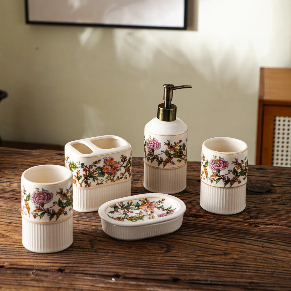 Chinese Style Simple Ceramic Wash Kit Hotel Hand Soap Bottle Dispenser Dish Set Home Bathroom Accessories
Chinese Style Simple Ceramic Wash Kit Hotel Hand Soap Bottle Dispenser Dish Set Home Bathroom Accessories