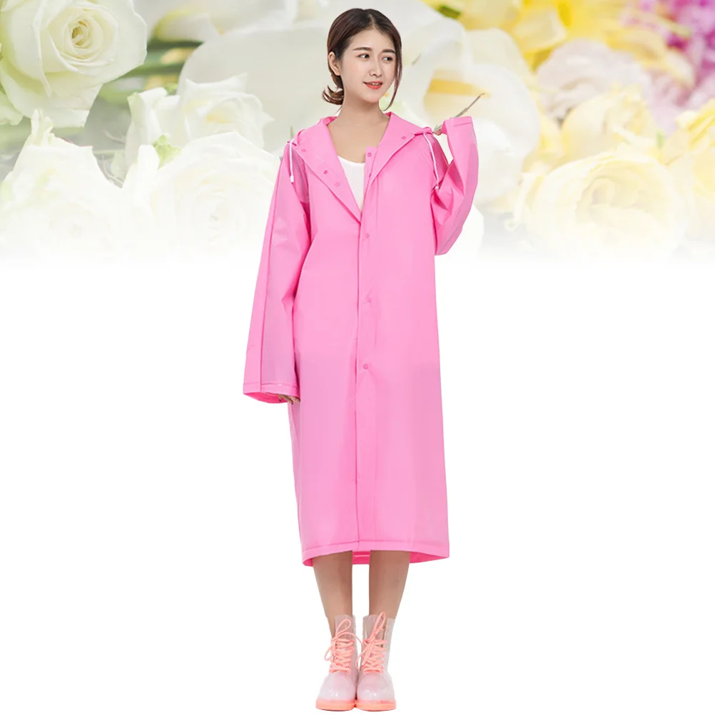 Long Raincoat Reusable Waterproof Eva Poncho For Adult Outdoor Hiking Camping Travel Rainwear Adjustable Drawstring Elastic
Long Raincoat Reusable Waterproof Eva Poncho For Adult Outdoor Hiking Camping Travel Rainwear Adjustable Drawstring Elastic