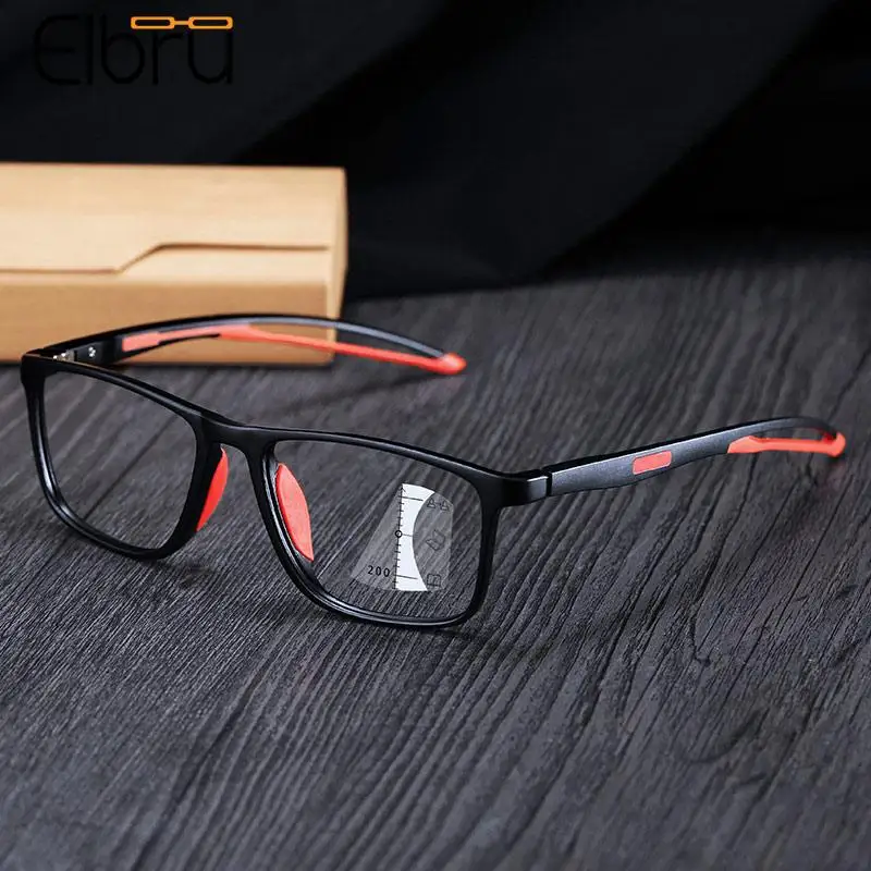 Elbru Fashion TR90 Silicone Frame Multifocal Reading Sports Glasses Anti Blue Light Men Women Ultra-Light Presbyopic Eyewear 0+4
Elbru Fashion TR90 Silicone Frame Multifocal Reading Sports Glasses Anti Blue Light Men Women Ultra-Light Presbyopic Eyewear 0+4