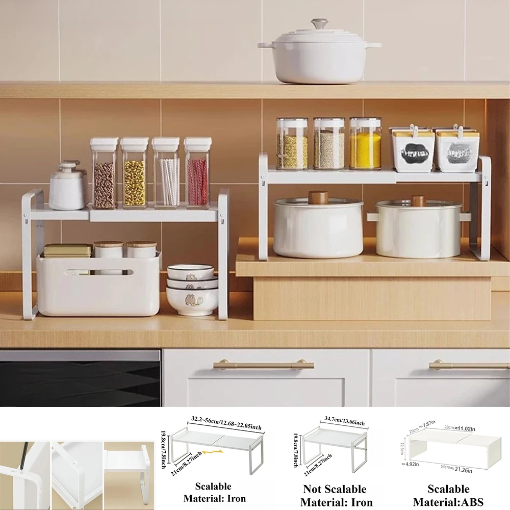Retractable Kitchen Storage Rack ABS/Iron Storage Rack,Space Saving,Countertop Organization Shelf Storage for Kitchen Cabinets
Retractable Kitchen Storage Rack ABS/Iron Storage Rack,Space Saving,Countertop Organization Shelf Storage for Kitchen Cabinets