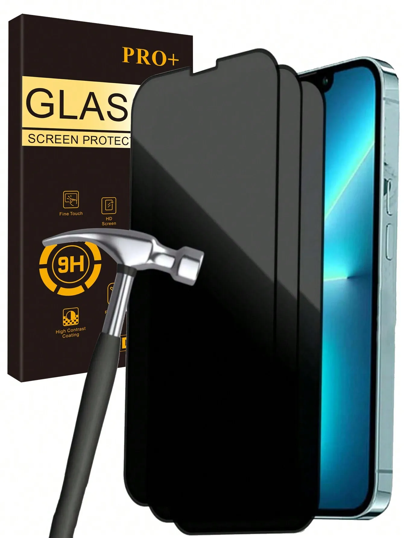 3pcs/Pack Full Screen Privacy Tempered Glass Film, Compatible With IPhone 17/17 Pro/17 Pro Max/17 Air/16/15/14/13/12/11 Pro/Pro
3pcs/Pack Full Screen Privacy Tempered Glass Film, Compatible With IPhone 17/17 Pro/17 Pro Max/17 Air/16/15/14/13/12/11 Pro/Pro