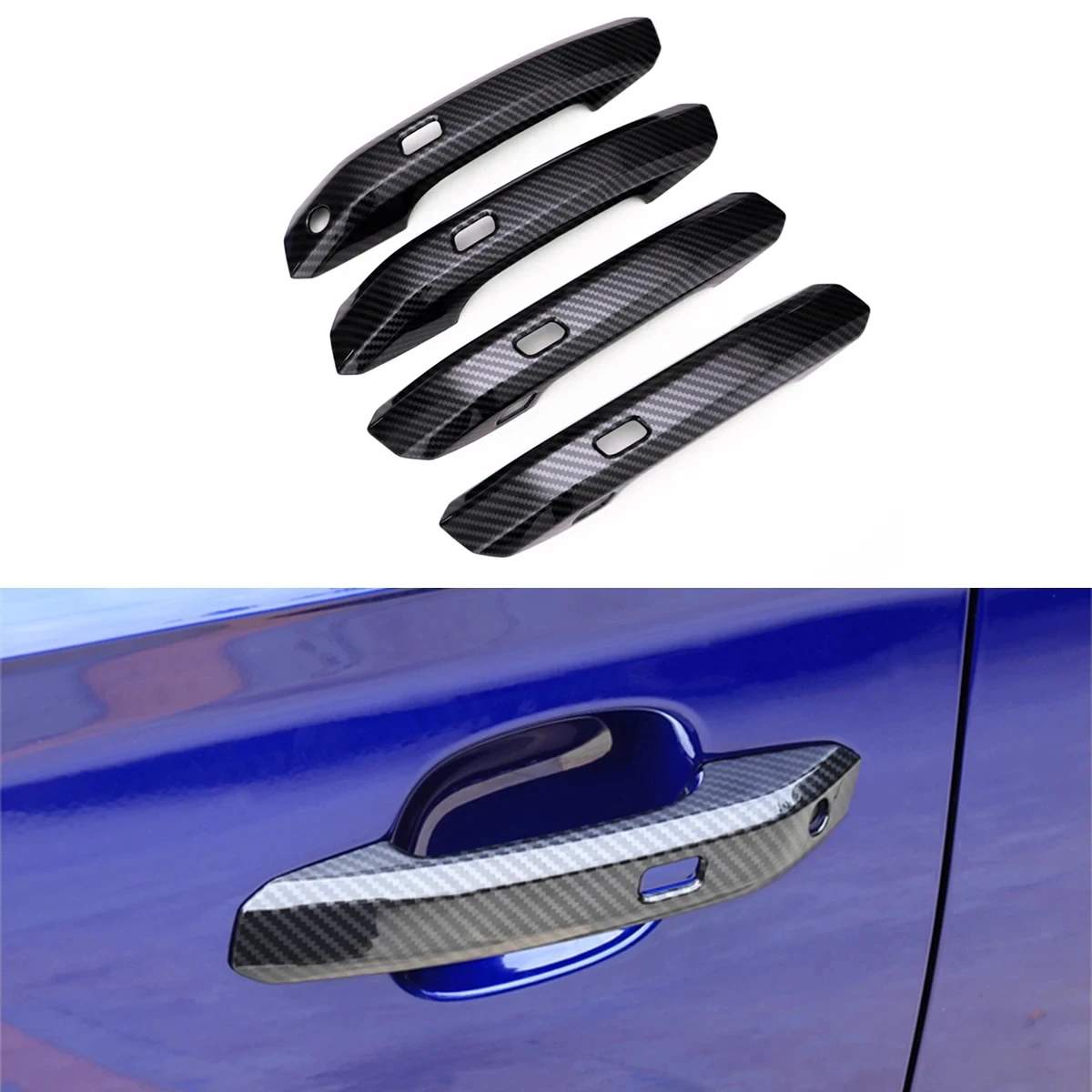 For 2017 2018 2019 2020 2021 2022 Audi A4 B9 A5 F5 Q5 FY SQ5 Sportback ABS Carbon Fiber Car Exterior Door Handle Cover Trim
For 2017 2018 2019 2020 2021 2022 Audi A4 B9 A5 F5 Q5 FY SQ5 Sportback ABS Carbon Fiber Car Exterior Door Handle Cover Trim