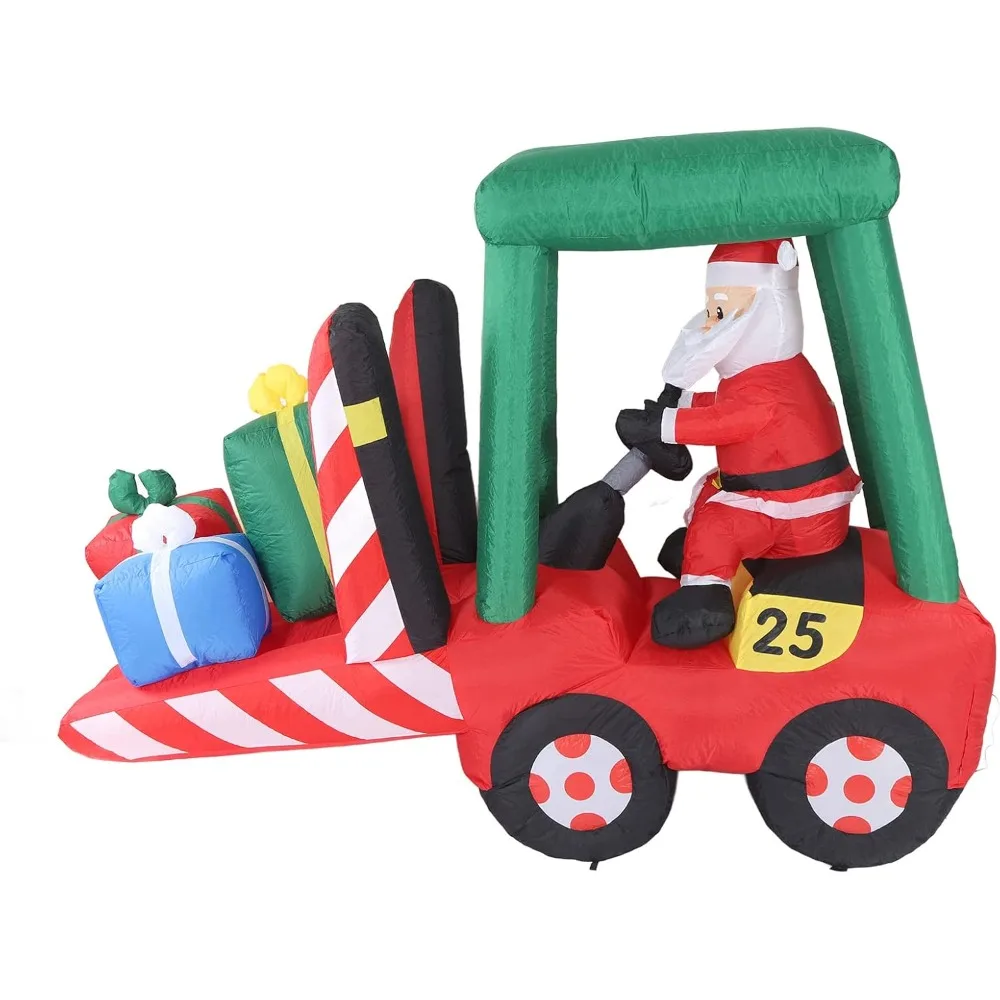 Inflatable Santa ON Forklift with LED Light Waterproof Tear Resistant Illuminated Blow UP for Christmas Outdoor Decoration
Inflatable Santa ON Forklift with LED Light Waterproof Tear Resistant Illuminated Blow UP for Christmas Outdoor Decoration