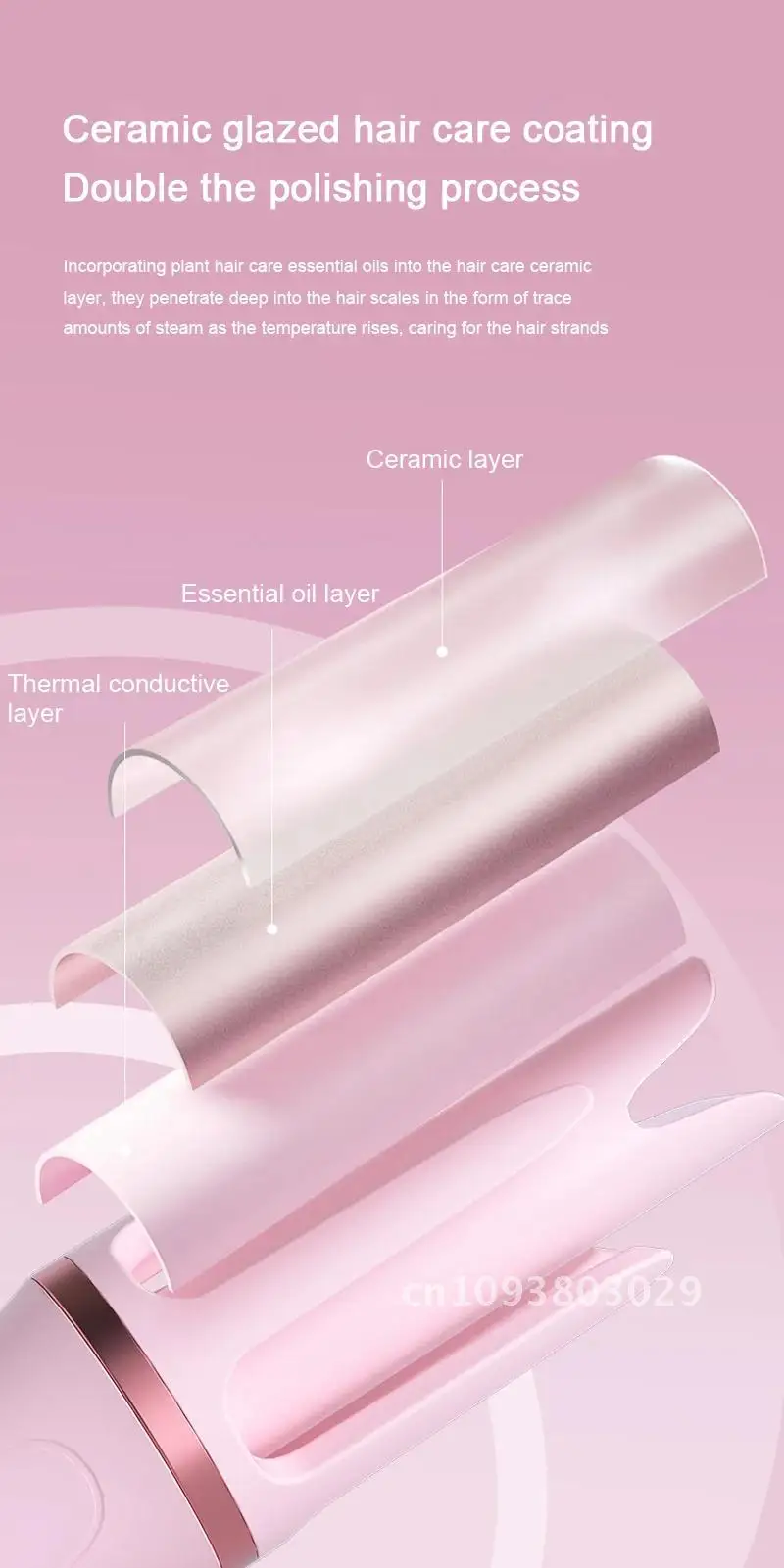 Automatic Curling Iron with Negative Home for Smooth and Shiny Travel Coating Hair Auto 32mm Curls Portable Ceramic Ion Curler
Automatic Curling Iron with Negative Home for Smooth and Shiny Travel Coating Hair Auto 32mm Curls Portable Ceramic Ion Curler