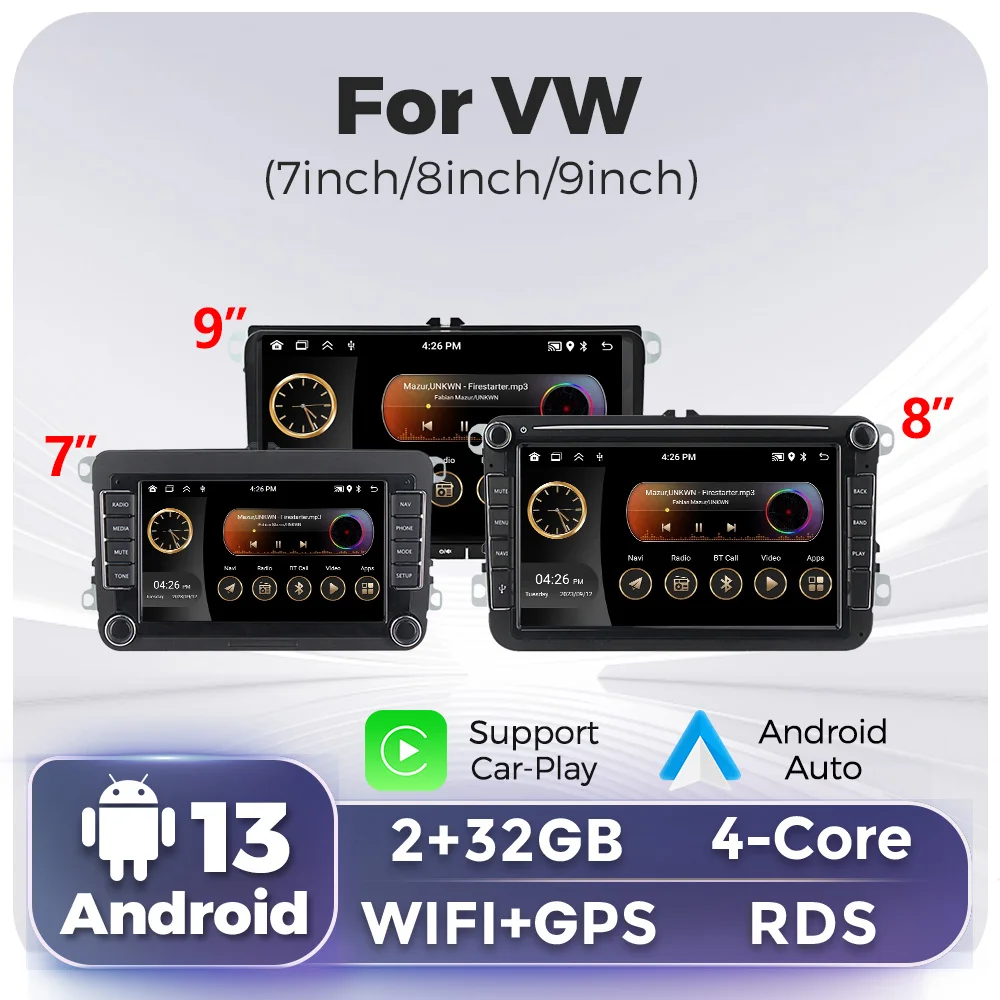 Car Radio multimedia player 2din Android 13 Carplay AUTO No DVD GPS For VW Volkswagen Passat B7 B6 Golf Touran Polo Tiguan Skoda
Car Radio multimedia player 2din Android 13 Carplay AUTO No DVD GPS For VW Volkswagen Passat B7 B6 Golf Touran Polo Tiguan Skoda