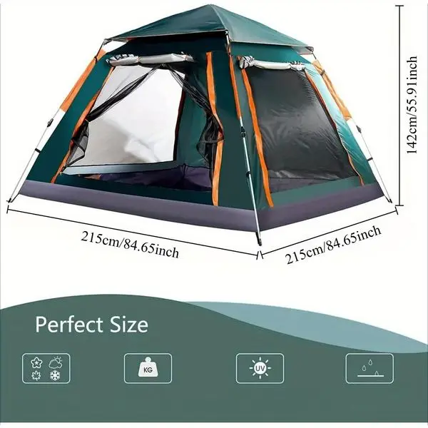 2-3 Person Camping Tent Outdoor Foldable Waterproof Tent with 2 Mosquito Nets Windows Carrying Bag for Hiking Climbing Adventure
2-3 Person Camping Tent Outdoor Foldable Waterproof Tent with 2 Mosquito Nets Windows Carrying Bag for Hiking Climbing Adventure
