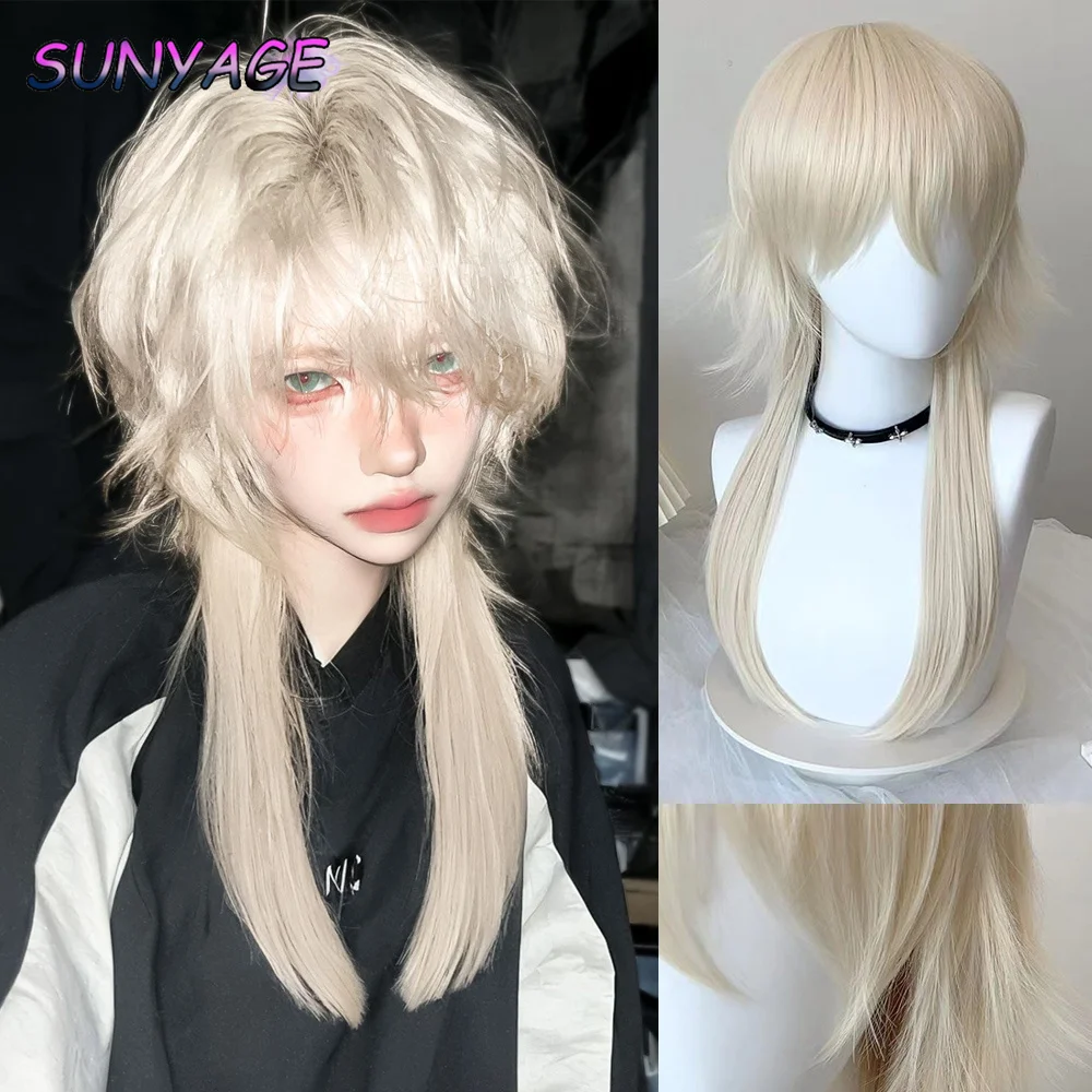 SUNYAGE Blonde Mullet Head Wig Synthetic Long Straight Fluffy Lolita Cosplay Heat Resistant Wig Daily Party
SUNYAGE Blonde Mullet Head Wig Synthetic Long Straight Fluffy Lolita Cosplay Heat Resistant Wig Daily Party