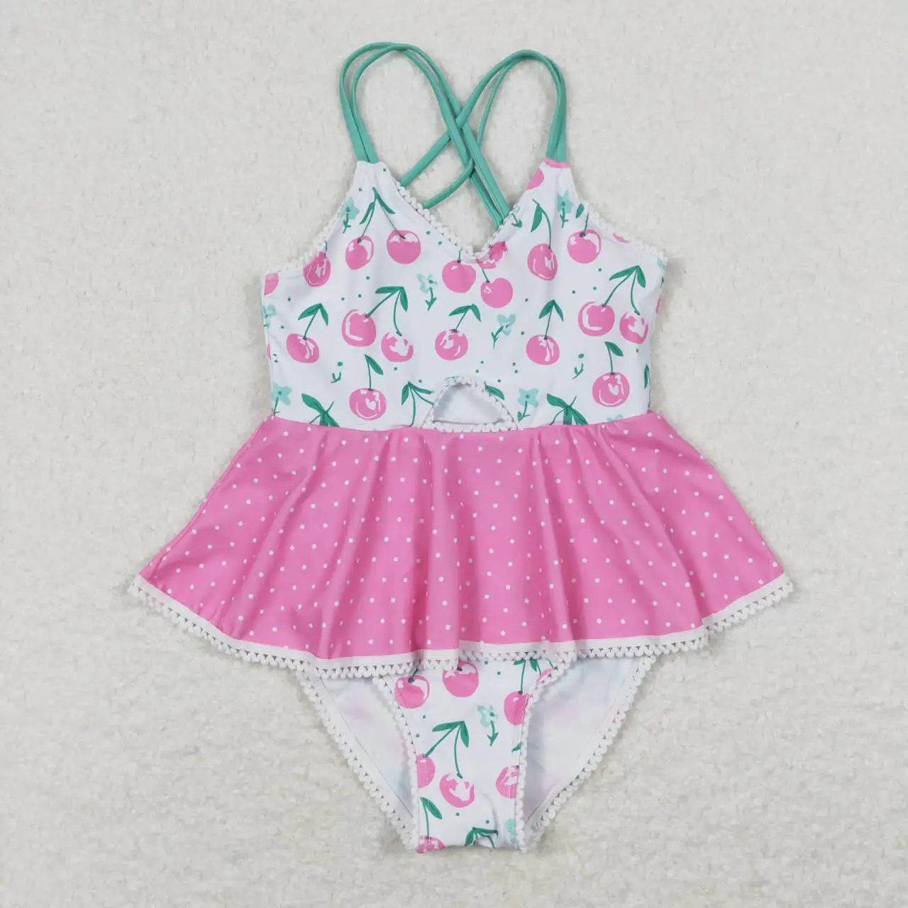 S0251 Children Toddler Clothes Sleeveless Litchi Print Onepiece Kids Girls Summer Swimsuit
S0251 Children Toddler Clothes Sleeveless Litchi Print Onepiece Kids Girls Summer Swimsuit