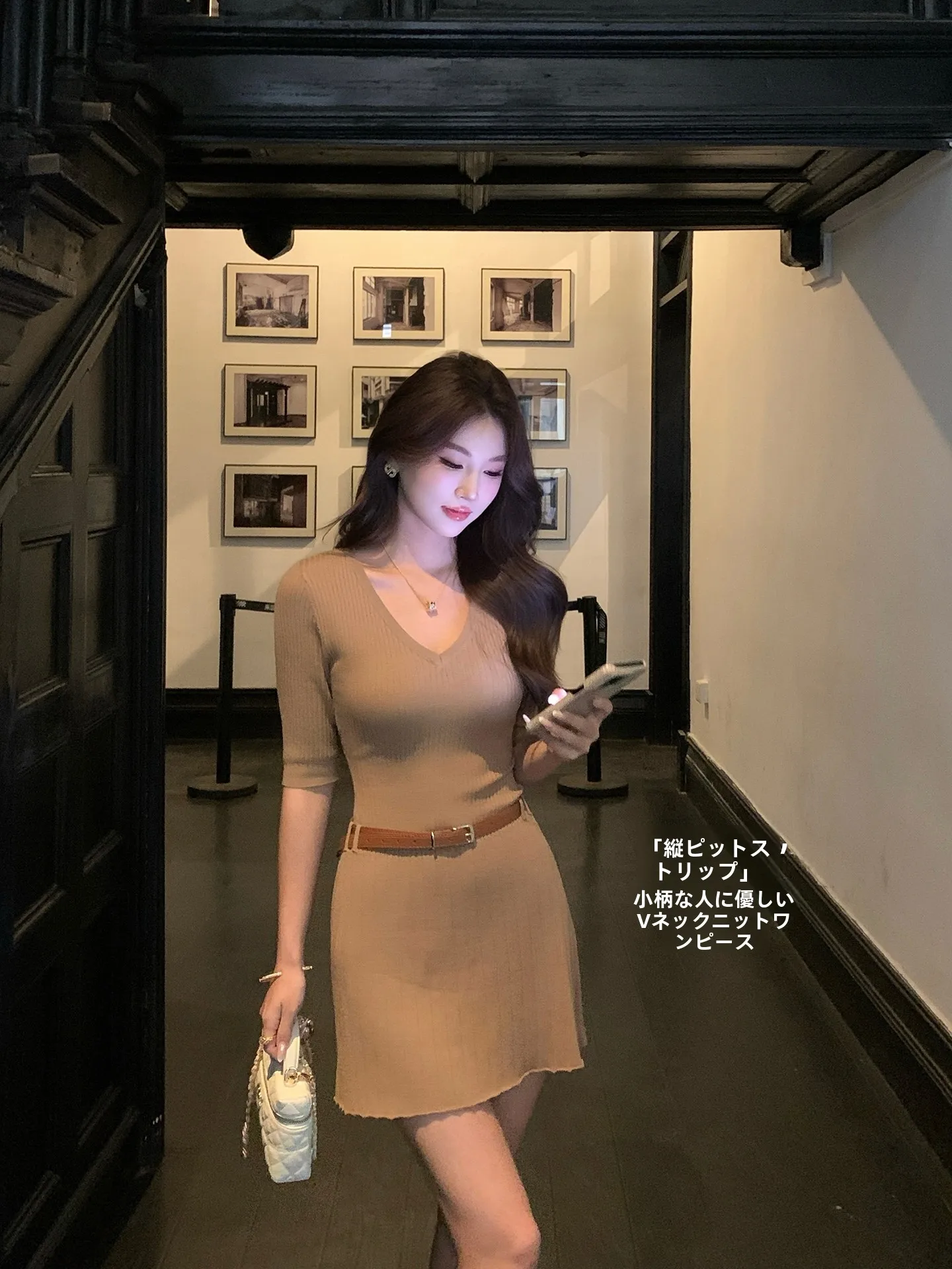 Khaki Short Sleeve V-Neck Knitted Dress Summer Wrap around Skirt Slim Fit Waist Cinched A-Line Dress City Commute Date Wear
Khaki Short Sleeve V-Neck Knitted Dress Summer Wrap around Skirt Slim Fit Waist Cinched A-Line Dress City Commute Date Wear