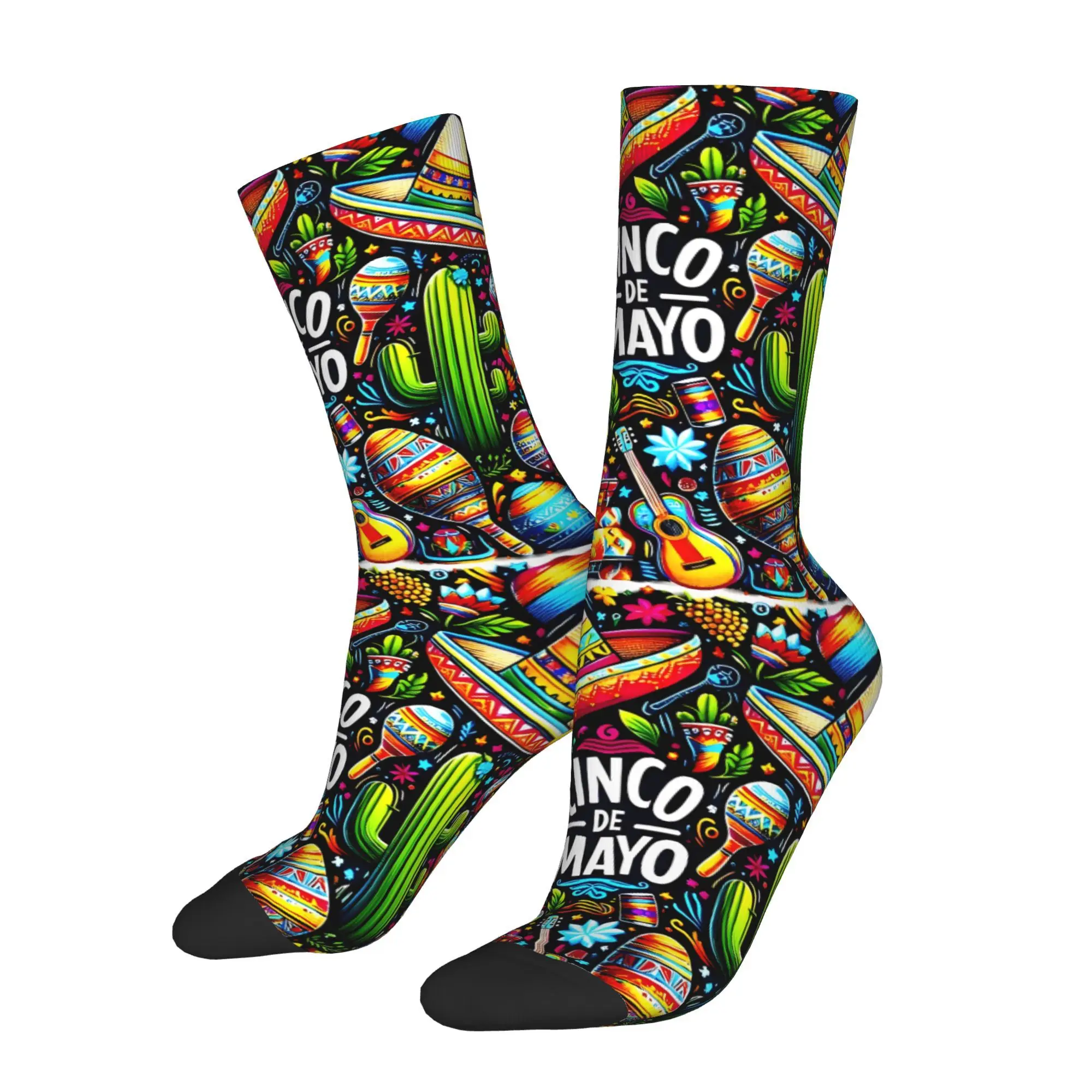 Happy Men's Socks Vibrant Cinco De Mayo Celebration Retro Harajuku Casual Crew Sock Gift Pattern Printed
Happy Men's Socks Vibrant Cinco De Mayo Celebration Retro Harajuku Casual Crew Sock Gift Pattern Printed