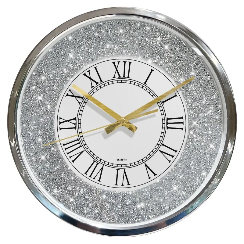 Bright shining diamond wall clock intelligent voice-activated luminous living room high-end luxury clock satellite radio wave au
Bright shining diamond wall clock intelligent voice-activated luminous living room high-end luxury clock satellite radio wave au