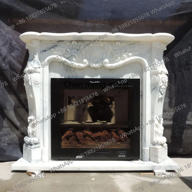 Marble fireplace stone carving European marble French decorative background wall relief, stone mantel
Marble fireplace stone carving European marble French decorative background wall relief, stone mantel