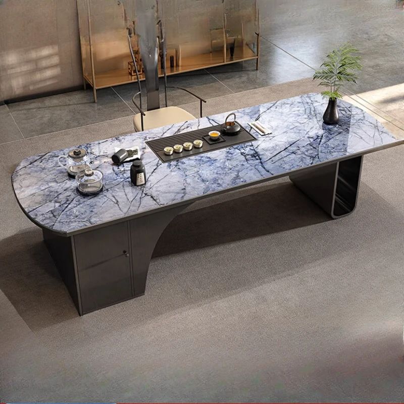 Rock slab light luxury new Chinese-style large apartment large slab tea table home office integrated combination
Rock slab light luxury new Chinese-style large apartment large slab tea table home office integrated combination