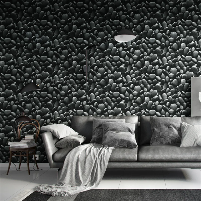 Retro Black Stone Culture Stone Pebble Wallpaper Living Room Restaurant Hotel Background Wallpaper Shop Decoration Papier Peint
Retro Black Stone Culture Stone Pebble Wallpaper Living Room Restaurant Hotel Background Wallpaper Shop Decoration Papier Peint