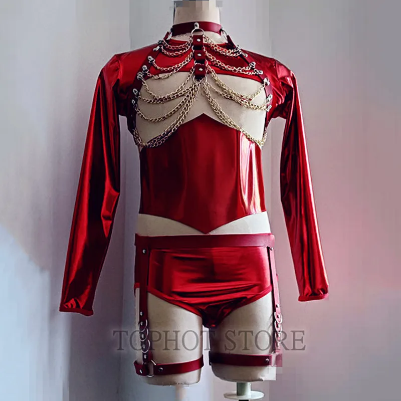 Бар Ночной клуб Gogo Мужской танцор Сексуальная сценическая одежда Красные нагрудные ремни Топ и шорты Комплект Карнавальный клуб Вечеринка Рейв Экипировка Фестивальная одежда
Бар Ночной клуб Gogo Мужской танцор Сексуальная сценическая одежда Красные нагрудные ремни Топ и шорты Комплект Карнавальный клуб Вечеринка Рейв Экипировка Фестивальная одежда