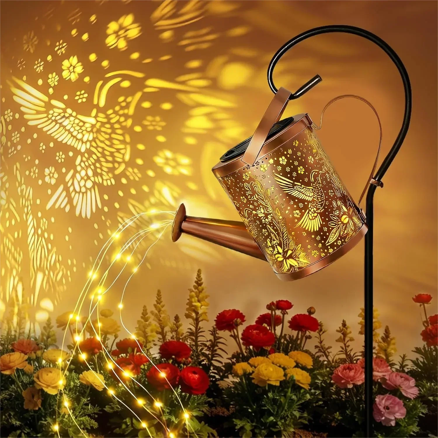Solar Watering Can with Cascading Lights Outdoor Garden Decor, Gifts for Mom Grandma, 2 Modes Hanging Lanterns for Yard Patio
Solar Watering Can with Cascading Lights Outdoor Garden Decor, Gifts for Mom Grandma, 2 Modes Hanging Lanterns for Yard Patio